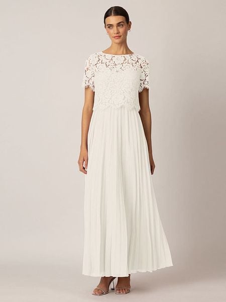 APART Sukienka w kolorze białym rozmiar: 40. Białe sukienki damskie Apart, bez wzorów, z koronki, bez kołnierzyka, bez ramiączek, maxi. Za 221.67 zł.