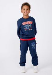 Bluza Bawełniana Chłopięca LEGO Ninjago Sian301 Granatowa. Niebieskie bluzy bez kaptura męskie LEGO, z bawełny. Za 103.99 zł.