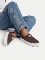 DC Shoes Tenisówki CEO-LEA-ZL-0011 Brązowy ciemny. Brązowe trampki i tenisówki damskie DC Shoes, bez wzorów, ze skóry. Za 199.99 zł.