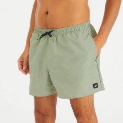 Second Life - Spodenki surfingowe męskie Decathlon 100 Henda... - Stan Doskonały. Zielone kąpielówki męskie Decathlon, m, bez wzorów, z materiału. Za 28.99 zł.
