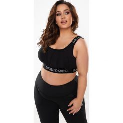 Stanik fitness cardio Rough Radical Sports Bra Sporting plus size. Czarne biustonosze sportowe damskie ROUGH RADICAL, bez wzorów. Za 129.90 zł.