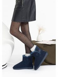 Gooce Skórzane botki zimowe "Crestone" w kolorze granatowym rozmiar: 36. Niebieskie botki damskie Gooce, na zimę, ze skóry, bez obcasa, bez zapięcia. Za 217.99 zł.