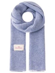Zwillingsherz Szal w kolorze niebieskim z dodatkiem wełny - 200 x 30 cm rozmiar: onesize. Niebieskie szaliki i kominy damskie Zwillingsherz, bez wzorów, z materiału. Za 122.09 zł.