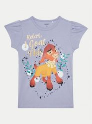 NAME IT T-Shirt 13239531 Fioletowy Regular Fit. Fioletowe koszulki dziewczęce Name it, bez wzorów, z bawełny, bez ramiączek. Za 69.99 zł.
