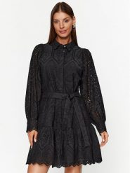YAS Sukienka letnia Holi 26030709 Czarny Loose Fit. Czarne sukienki damskie YAS, na lato, m, bez wzorów, z bawełny, bez kołnierzyka, bez ramiączek. Za 279.99 zł.