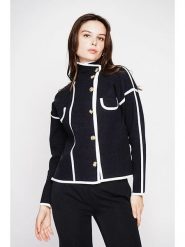 C& Jo Kardigan w kolorze czarno-białym rozmiar: 36. Czarne kardigany damskie C& Jo, bez wzorów. Za 130.81 zł.