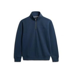 Bluza Superdry Essential Logo Henley. Niebieskie bluzy bez kaptura męskie Superdry., m. Za 301.80 zł.