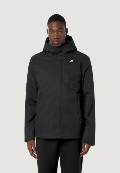 Kurtka anorak Mężczyzna K-WAY Jacko Twill Marmotta. Czarne kurtki męskie k-way, na zimę, m, bez wzorów, z futra, bez kaptura. Za 1,247.85 zł.
