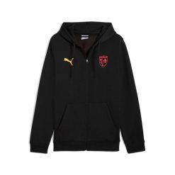 Kurtka z kapturem z zamkiem RC Lens 2025/26. Czarne kurtki treningowe męskie Puma, m, bez wzorów, ze lnu, na fitness i siłownię. Za 276.50 zł.