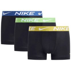 Bokserki Nike Trunk 3Pk Dorośli. Czarne bokserki męskie Nike, bez wzorów, z elastanu. Za 198.50 zł.