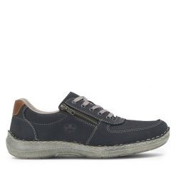 Półbuty Rieker. Półbuty damskie Rieker, bez wzorów, bez obcasa, na płaskiej podeszwie. Za 339.99 zł.