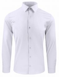 Męska Koszula Wizytowa, Taliowany Krój - Victorio - Biała. Białe koszule męskie Victorio, m, bez wzorów, z bawełny, bez kołnierzyka, bez ramiączek. Za 135.00 zł.