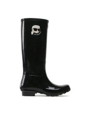 KARL LAGERFELD Kalosze KL47090N Czarny. Czarne kalosze damskie Karl Lagerfeld, bez wzorów, z tworzywa sztucznego. Za 559.99 zł.