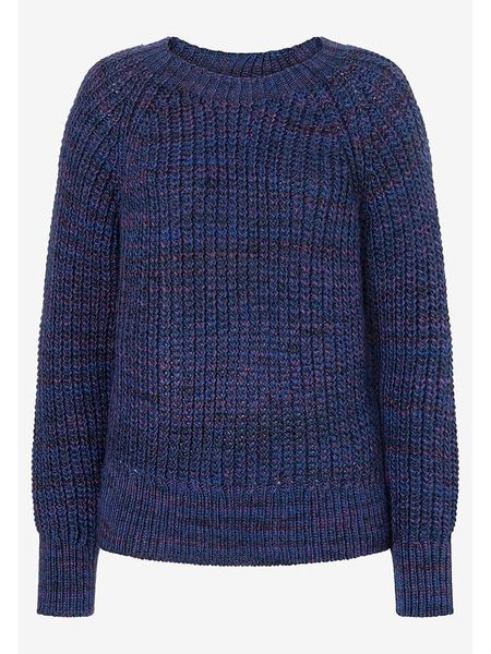 More & More Sweter w kolorze granatowym rozmiar: 42. Niebieskie swetry klasyczne damskie MORE & MORE, z wełny, bez kołnierzyka. Za 139.20 zł.