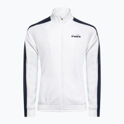 Kurtka męska Diadora Fz Jacket. Białe kurtki męskie Diadora, m, bez wzorów, z elastanu, eleganckie, bez kaptura. Za 159.99 zł.