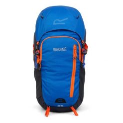 Plecak turystyczny 35L Highton V2. Niebieskie plecaki damskie Regatta, bez wzorów, z materiału. Za 279.99 zł.