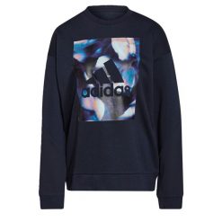 Bluza damska adidas U4U Soft Knit Swe. Niebieskie bluzy bez kaptura damskie Adidas, xs, bez wzorów, bez ramiączek, bez kaptura. Za 99.00 zł.