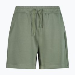 Spodenki damskie CMP 36M7836. Zielone szorty damskie CMP, bez wzorów, z elastanu, sportowe. Za 179.99 zł.