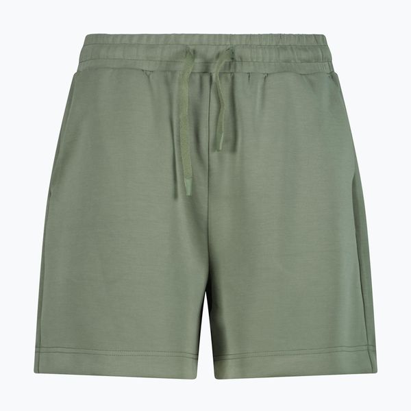 Spodenki damskie CMP 36M7836. Zielone szorty damskie CMP, bez wzorów, z elastanu, sportowe. Za 149.99 zł.