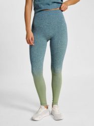 Damskie legginsy bezszwowe Hummel Gradient. Niebieskie legginsy damskie HUMMEL, l, bez wzorów, z materiału. Za 222.00 zł.