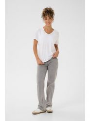 Kaffe Koszulka w kolorze białym rozmiar: M. Białe bluzki damskie Kaffe, m, bez wzorów, bez kołnierzyka, bez ramiączek. Za 78.28 zł.