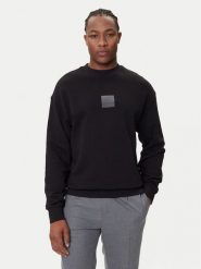 HUGO Bluza Dusplited 50542847 Czarny Relaxed Fit. Czarne bluzy bez kaptura męskie Hugo, m, z bawełny. Za 379.99 zł.