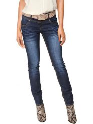 Heine Dżinsy - Slim fit - w kolorze niebieskim rozmiar: 50. Niebieskie jeansy damskie Heine. Za 113.99 zł.