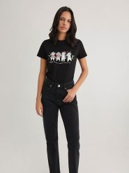 MAVI Koszulka w kolorze czarnym rozmiar: XL. Czarne bluzki damskie MAVI, xl, bez wzorów, z bawełny, bez kołnierzyka, bez ramiączek. Za 47.95 zł.