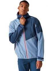 Regatta Kurtka przeciwdeszczowa "Deserto II" w kolorze błękitno-niebieskim rozmiar: M. Niebieskie kurtki outdoor męskie Regatta, m, bez wzorów, bez kaptura. Za 202.50 zł.