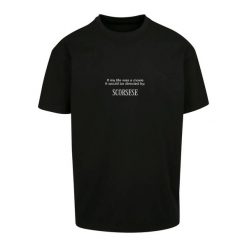 Koszulka Urban Classics movie oversize. Czarne t-shirty damskie Urban Classics, m, bez wzorów, z bawełny, bez kołnierzyka. Za 126.50 zł.