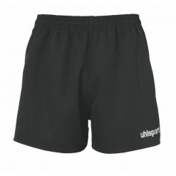 Szorty Uhlsport Rugby. Czarne szorty męskie UHLSPORT, bez kołnierzyka. Za 123.50 zł.