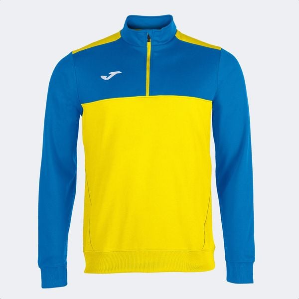 Bluza dresowa 1/2 zip Joma Olimpiada. Niebieskie bluzy bez kaptura męskie Joma, s, z dresówki. Za 223.50 zł.