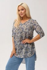 Asymetryczna tunika damska Luma z wydłużonym tyłem i dekoltem V PLUS SIZE XXL OVERSIZE WIOSNA LATO. Tuniki damskie Moda Size Plus Iwanek, do pracy, na lato, plus size, bez wzorów, ze lnu, biznesowe, z asymetrycznym kołnierzem, plus size, bez ramiączek. Za 199.90 zł.