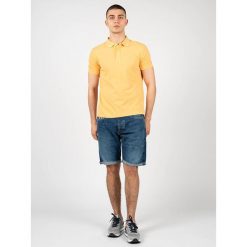 Koszulka polo do golfa męska Sustainable. Brązowe koszulki polo męskie Geox, m, bez wzorów, z bawełny, bez ramiączek. Za 156.00 zł.