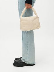 LeGer Torebka "Lucky" w kolorze kremowym rozmiar: onesize. Brązowe torebki klasyczne damskie LeGer, bez wzorów, z materiału, bez dodatków. Za 100.99 zł.