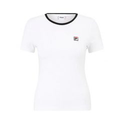 Slim fit T-shirt damski Fila Lectoure. Białe t-shirty damskie Fila, s, bez wzorów, z materiału, bez kołnierzyka. Za 146.50 zł.
