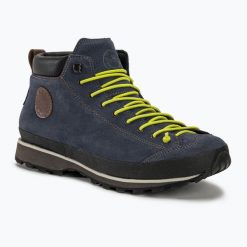 Buty turystyczne męskie Lomer Bio Naturale Mid Mtx Suede. Niebieskie buty trekkingowe męskie LOMER, bez zapięcia, trekkingowe. Za 649.99 zł.