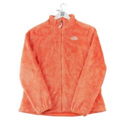 Second life - Kurtka polarowa Osito TNF Orange dla kobiet - Jak nowy. Brązowe kurtki damskie The North Face, bez wzorów, z polaru, bez kaptura. Za 190.31 zł.
