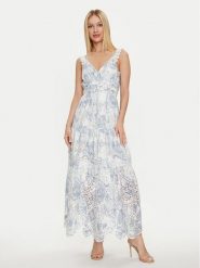 Guess Sukienka letnia Sl Palma Long W4GK46 WG571 Kolorowy Regular Fit. Sukienki damskie Guess, na lato, xs, z aplikacjami, z bawełny, bez kołnierzyka, bez ramiączek. Za 629.99 zł.