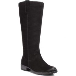 Oficerki MARCO TOZZI - 2-25515-21 Black Antic 002. Czarne kozaki damskie Marco Tozzi, z futra, przed kolano, bez obcasa, na obcasie. W wyprzedaży za 329.00 zł.