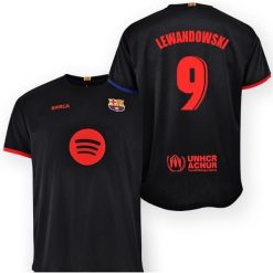 Koszulka kibica FC Barcelona 24-25 Premium Second Number - Lewandowski 9. Czarne t-shirty sportowe męskie FC Barcelona, s, bez ramiączek, do piłki nożnej. W wyprzedaży za 280.37 zł.