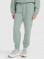 SPODNIE DAMSKIE DRESOWE 4F Z DZIANINY WAFLOWEJ TTROF1184 XL. Zielone spodnie sportowe damskie 4f, uniwersalny, z bawełny, na fitness i siłownię. Za 169.99 zł.