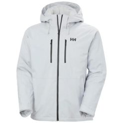 Kurtka narciarska Helly Hansen Juniper 3.0. Szare kurtki narciarskie i snowboardowe damskie Helly Hansen, m, bez wzorów, z materiału, bez kaptura, narciarskie, primaloft. Za 1,280.00 zł.