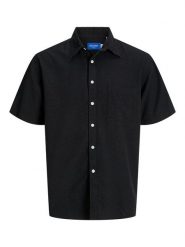 Jack & Jones Koszula "Almeria" w kolorze czarnym rozmiar: M. Czarne koszule męskie Jack & Jones, m, bez wzorów, z bawełny, bez kołnierzyka, bez ramiączek. Za 70.41 zł.