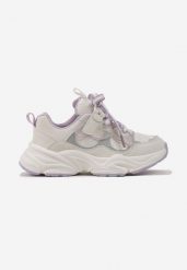 Fioletowe Brokatowe Buty Sportowe Sneakersy na Tłoczonej Podeszwie Benera. Fioletowe sukienki niemowlęce Renee, z aplikacjami, z jeansu, bez ramiączek. Za 99.99 zł.