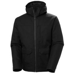Kurtka przeciwdeszczowa z kapturem Helly Hansen Chill 3.0. Czarne kurtki męskie Helly Hansen, na zimę, l, bez wzorów, z elastanu, z kapturem. Za 959.20 zł.