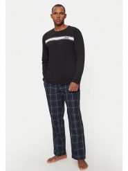 Hugo Boss Underwear Piżama w kolorze granatowym rozmiar: XXL. Niebieskie piżamy męskie Hugo Boss Underwear, xxl, bez wzorów, z bawełny, bez ramiączek. Za 332.45 zł.