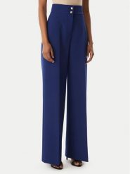 Maryley Spodnie materiałowe 26EB680/43FR Granatowy Regular Fit. Niebieskie spodnie materiałowe damskie Maryley, bez wzorów, z materiału. Za 279.99 zł.