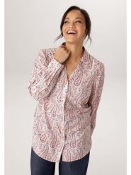 Aniston Bluzka w kolorze jasnoróżowo-niebieskim rozmiar: 46. Różowe bluzki damskie Aniston, bez wzorów, bez kołnierzyka, bez ramiączek. Za 173.99 zł.