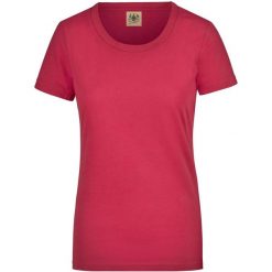 Koszulka damska James & Nicholson Vintage – 100% bawełna, XL. Czerwone bluzki damskie ZIROOX, xl, bez wzorów, z bawełny, vintage, bez kołnierzyka, bez ramiączek. Za 130.99 zł.